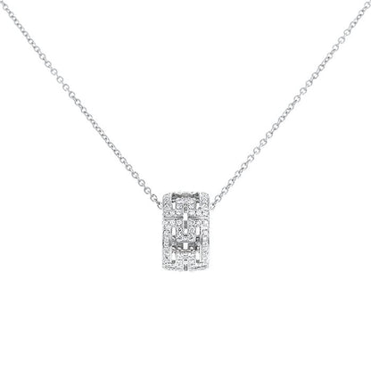 [Regalia jewelry]PARENTESI NECKLACE SILVER DIAMOND