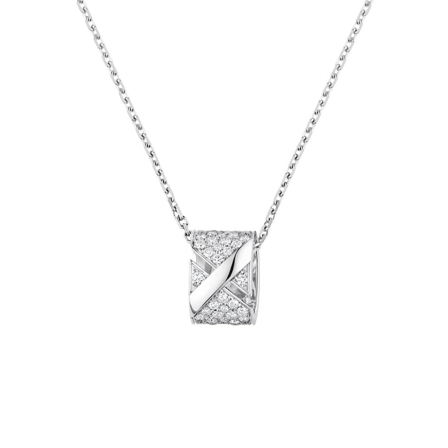 [Regalia jewelry]LIENS EVIDENCE DIAMOND PAVED NECKLACE