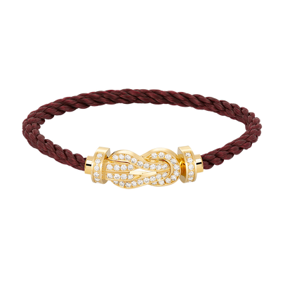 [Regalia jewelry]CHANCE LARGE 8 FIGURE BUCKLE FULLDIAMOND BRACELET GOLD