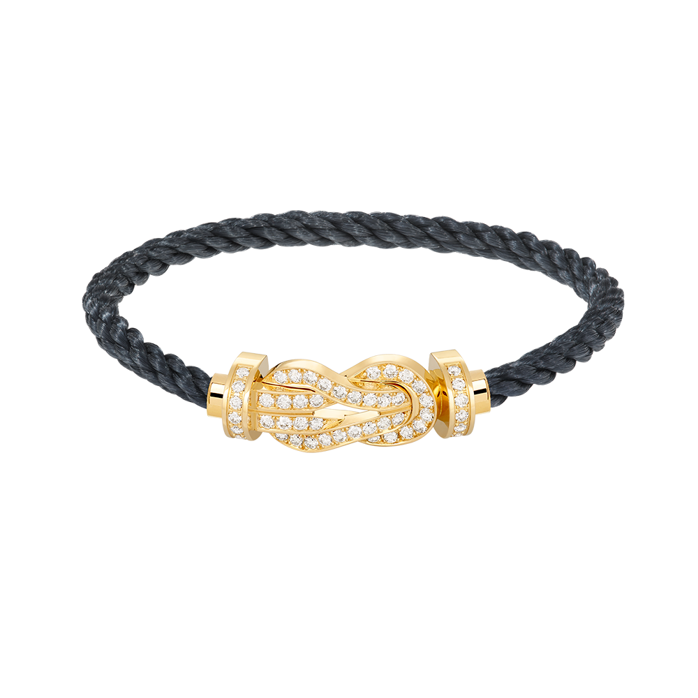 [Regalia jewelry]CHANCE LARGE 8 FIGURE BUCKLE FULLDIAMOND BRACELET GOLD
