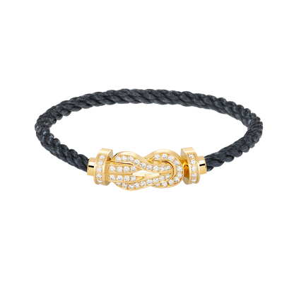 [Regalia jewelry]CHANCE LARGE 8 FIGURE BUCKLE FULLDIAMOND BRACELET GOLD