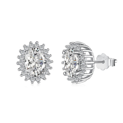 [Regalia jewelry]Delicate Radiant Oval Cut Daily Earrings