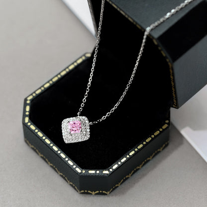 [Regalia jewelry]Sparkling Asscher Cut Necklace