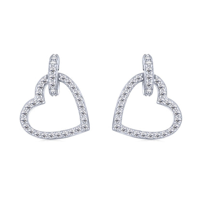 [Regalia jewelry]Dainty Heart Shape Earrings