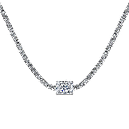 [Regalia jewelry]2.0 carat Ornate Emerald Cut Necklace