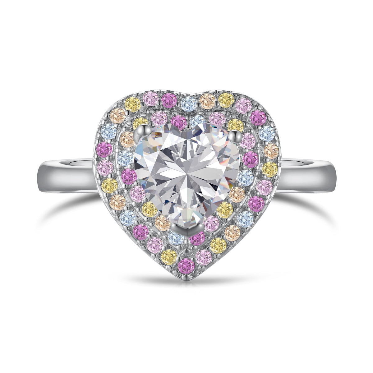 [Regalia jewelry]Delicate Ebullient Heart Shape Wedding Ring