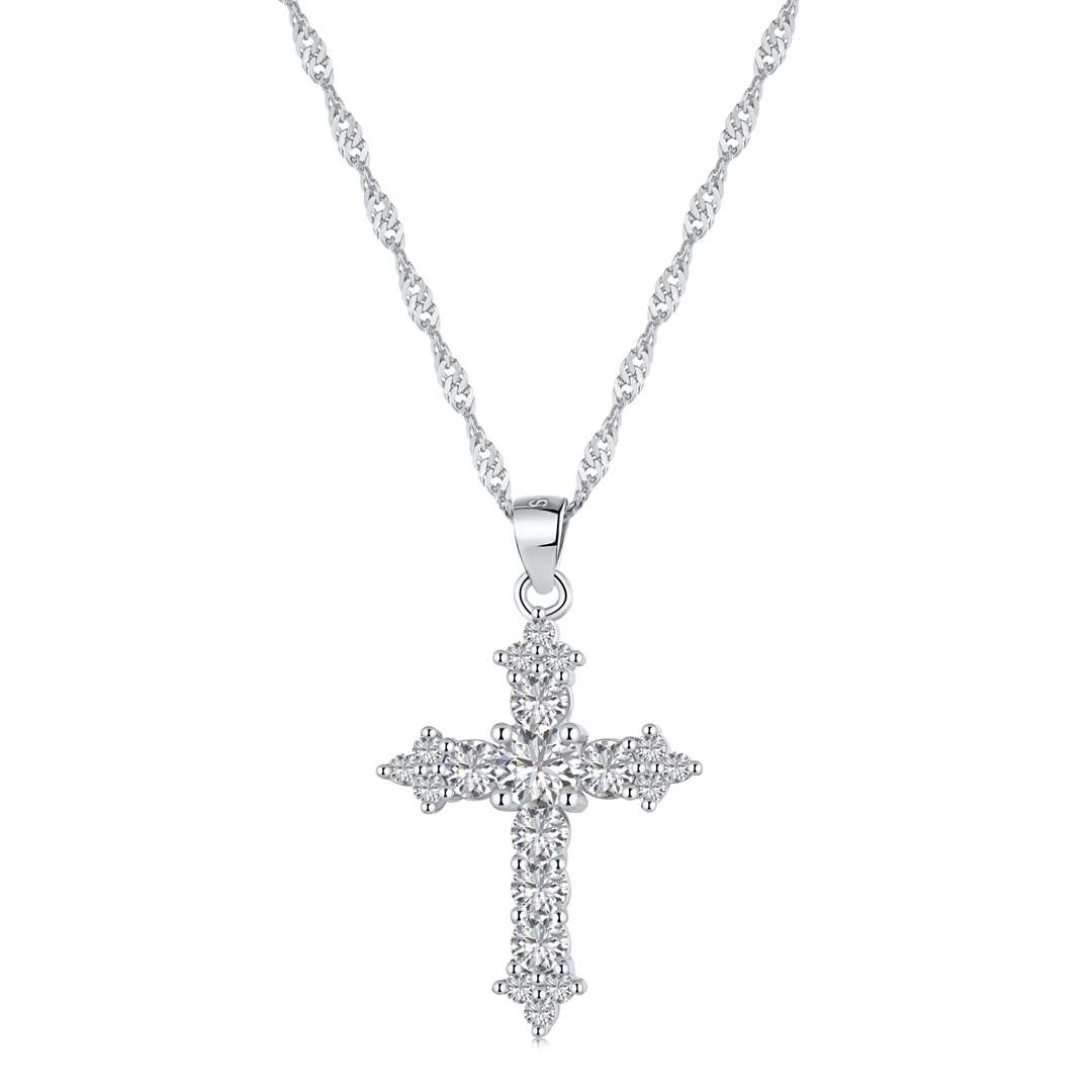 [Regalia jewelry]Delicate Cross Shape Necklace
