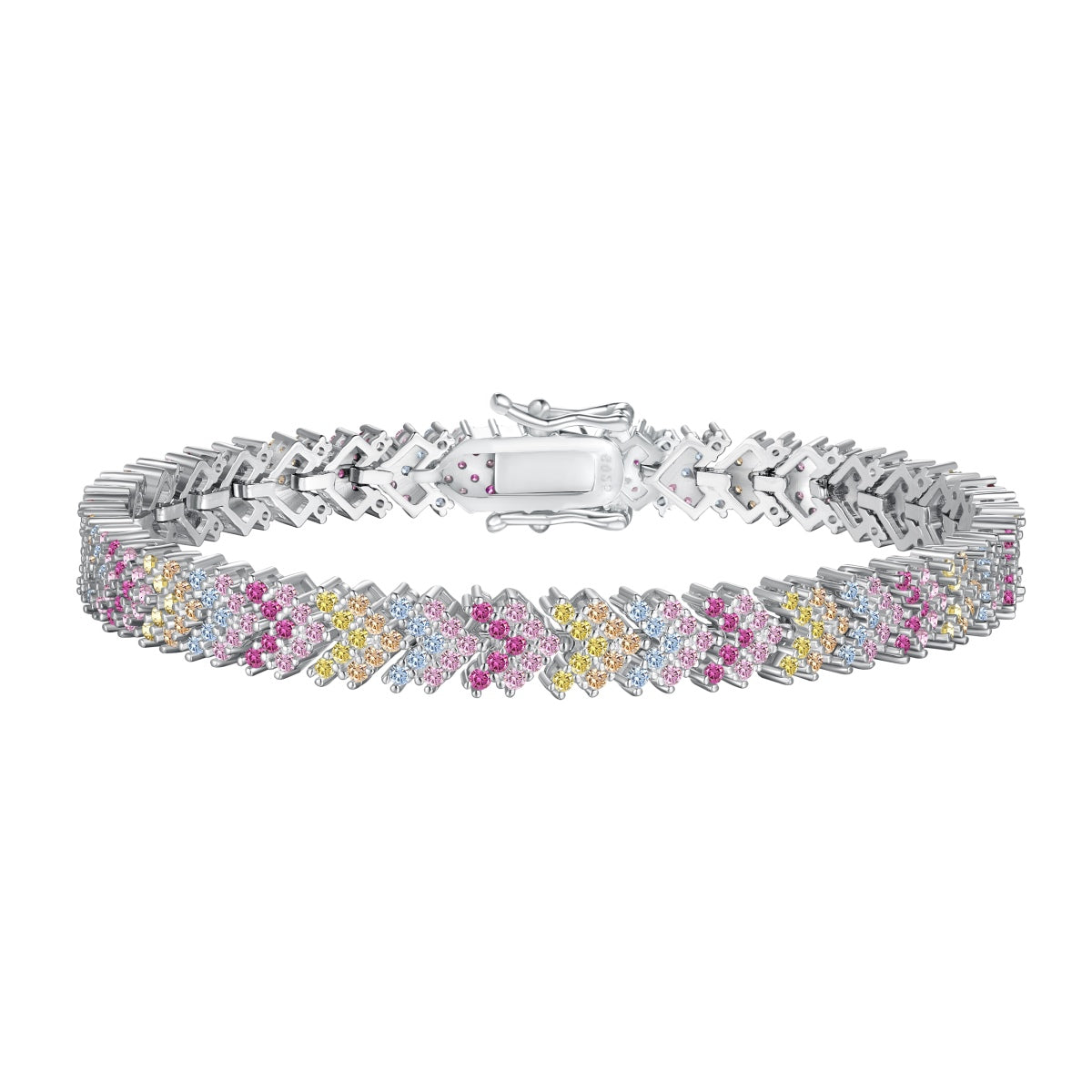 [Regalia jewelry]Ornate Sparkling Round Cut Party Bracelet