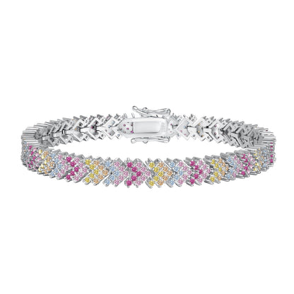 [Regalia jewelry]Ornate Sparkling Round Cut Party Bracelet