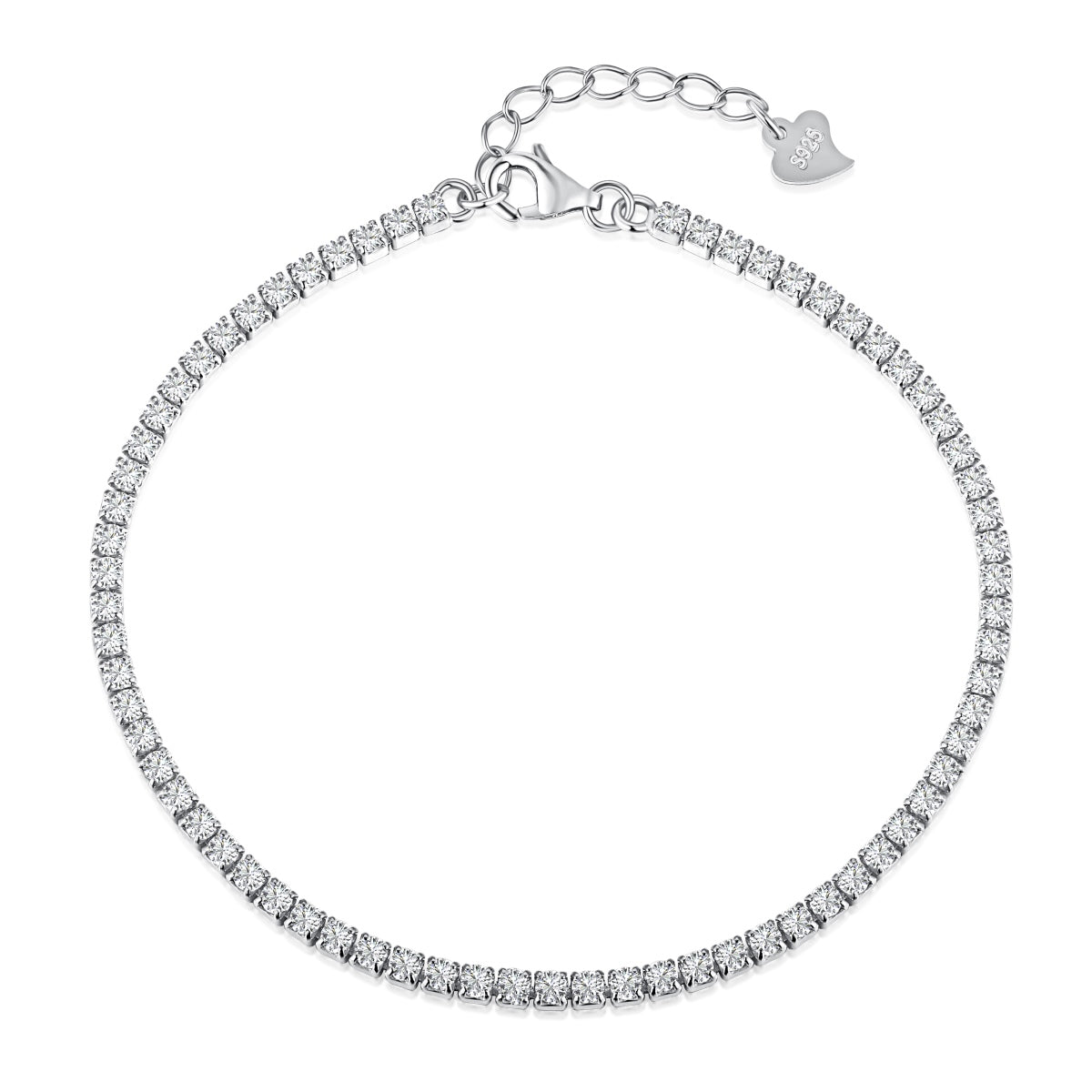 [Regalia jewelry]Radiant Shinning Princess Cut Tennis Bracelet