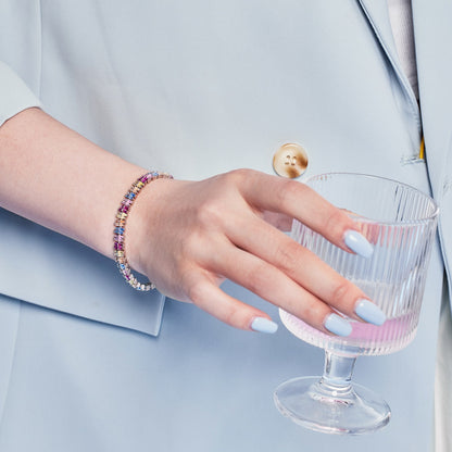 [Regalia jewelry]Sparkling Exquisite Multi Cut Party Bracelet