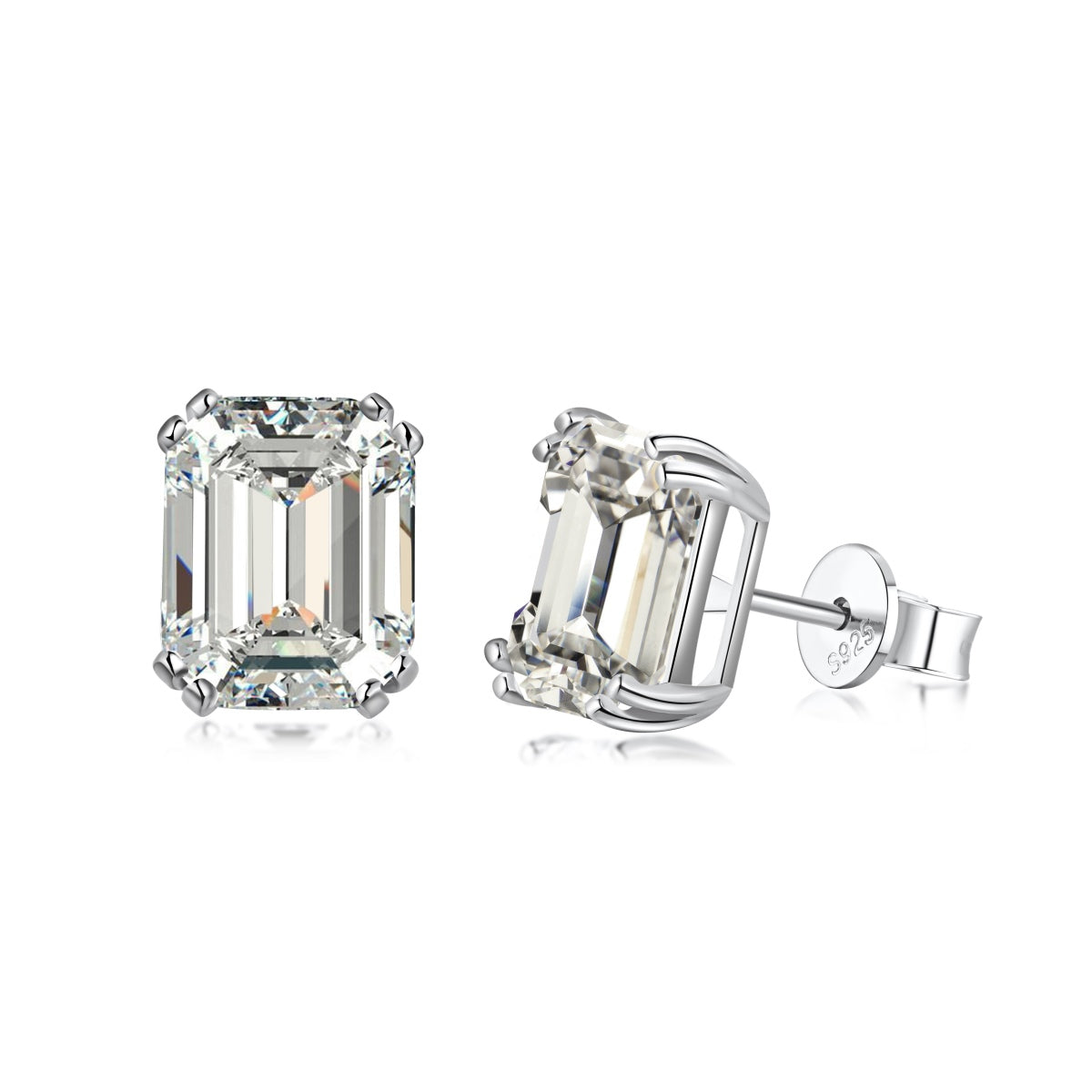 [Regalia jewelry]Dazzling Square Shape Earrings