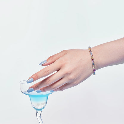 [Regalia jewelry]Ornate Sparkling Multi Cut Party Bracelet