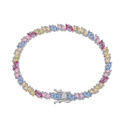[Regalia jewelry]Ornate Sparkling Multi Cut Party Bracelet