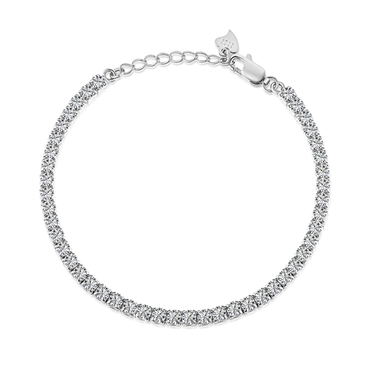 [Regalia jewelry]Sparkling Round Cut Daily Bracelet