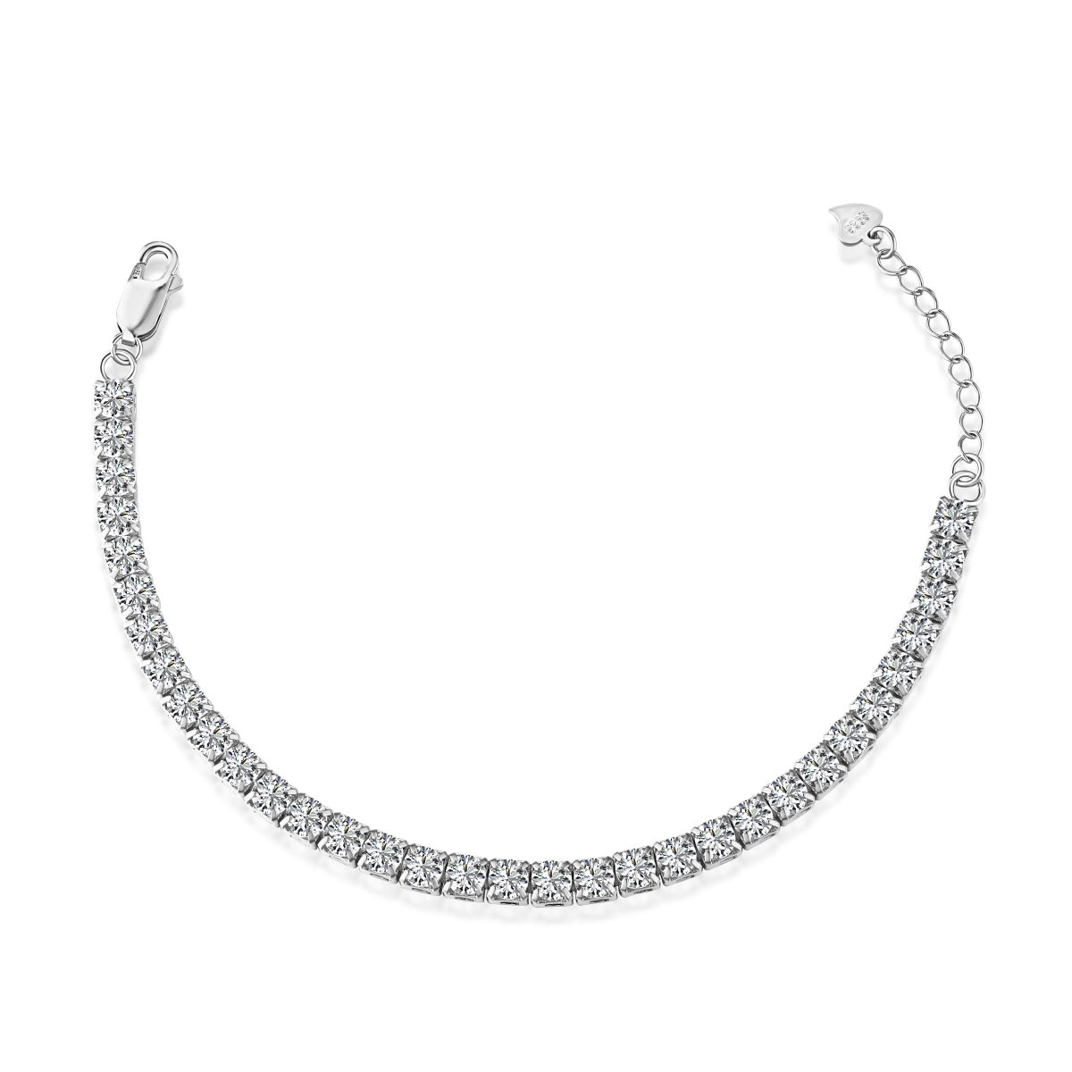 [Regalia jewelry]Sparkling Radiant Princess Cut Tennis Bracelet