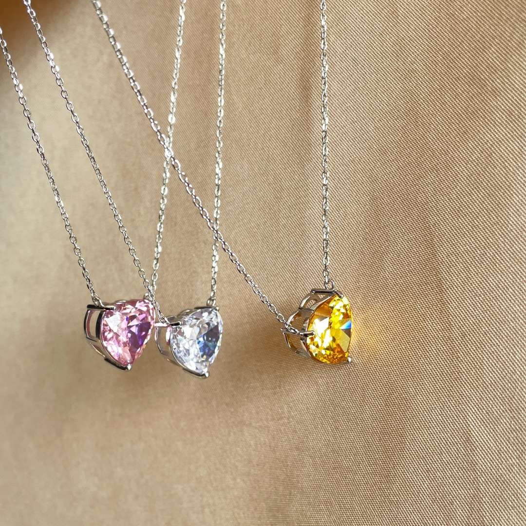 [Regalia jewelry]6.0 carat Radiant Heart Shape Necklace