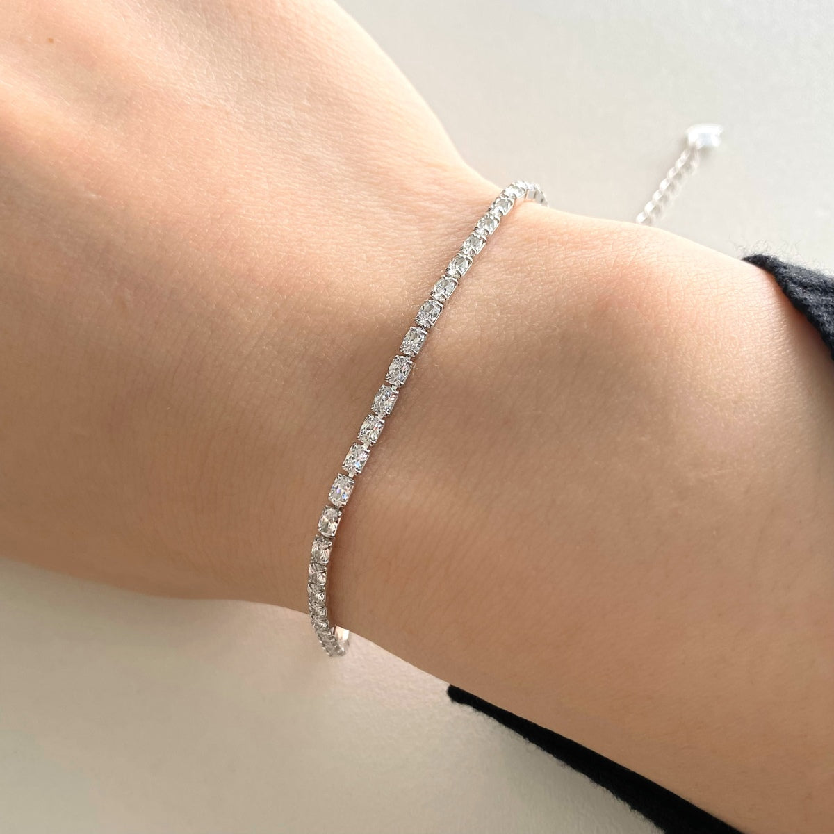 [Regalia jewelry]Elegant Emerald Cut Daily Bracelet