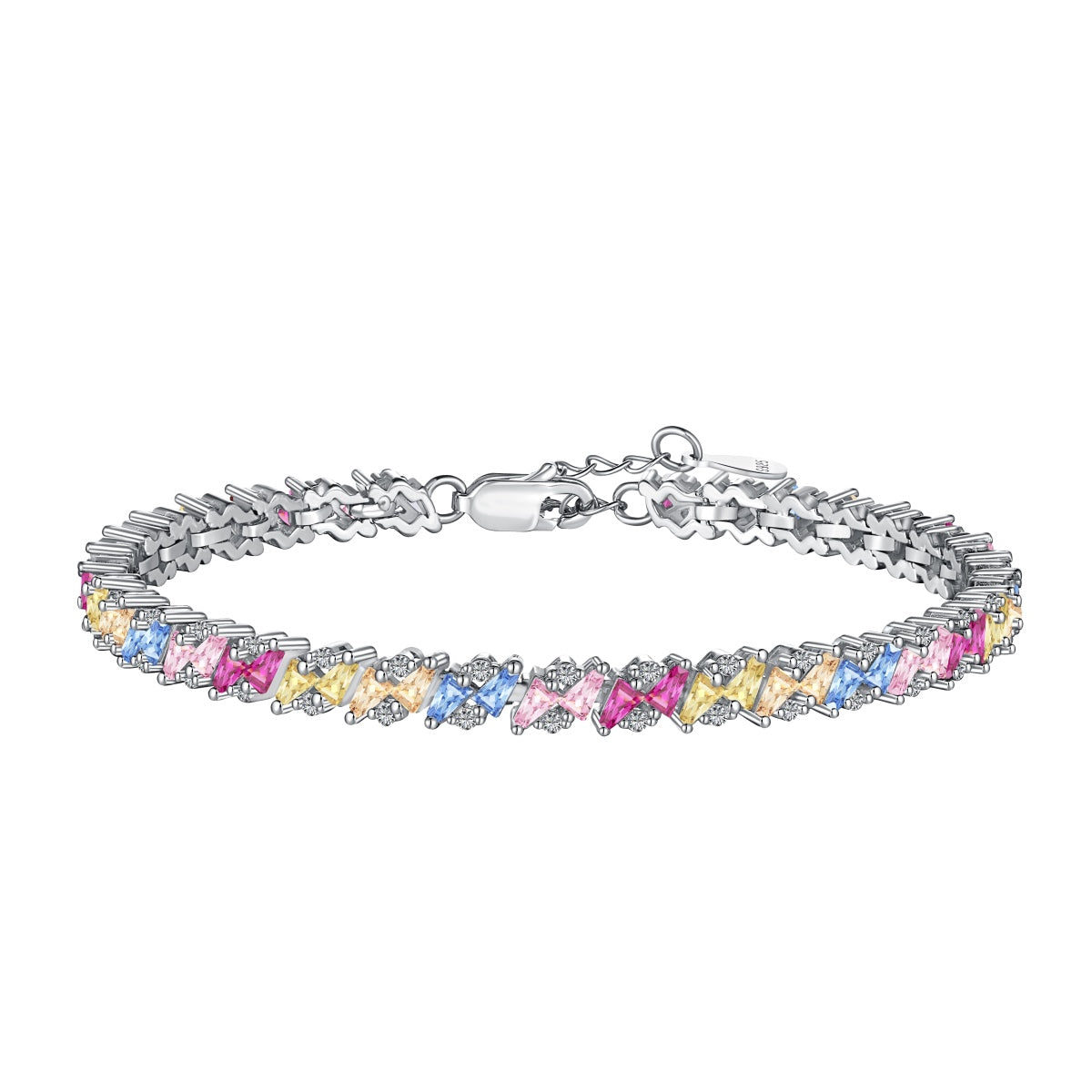 [Regalia jewelry]Ornate Sparkling Multi Cut Party Bracelet