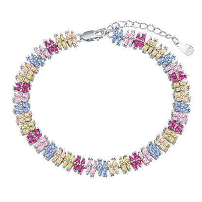 [Regalia jewelry]Sparkling Exquisite Multi Cut Party Bracelet