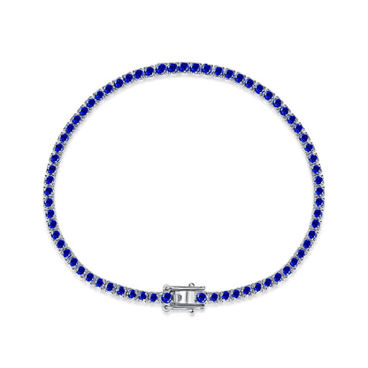 [Regalia jewelry]Dazzling Colorful Round Cut Daily Bracelet