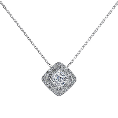 [Regalia jewelry]Sparkling Asscher Cut Necklace