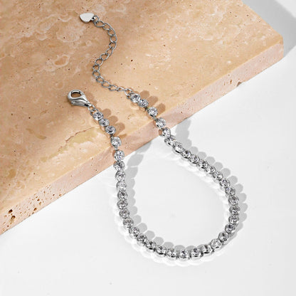 [Regalia jewelry]Ornate  Sparkling Round Cut Daily Bracelet