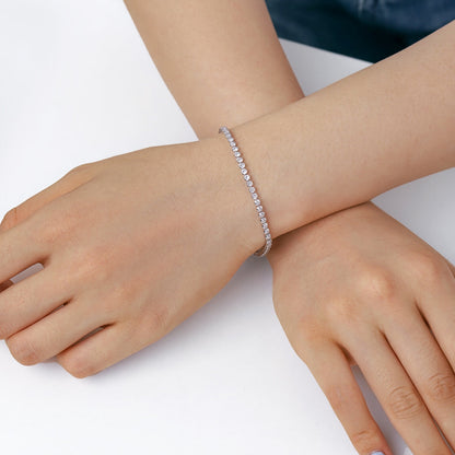 [Regalia jewelry]Dazzling Sparkling Round Cut Daily Bracelet