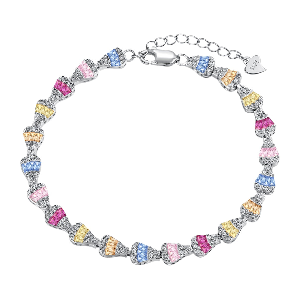 [Regalia jewelry]Radiant Water Drop Shape Daily Bracelet