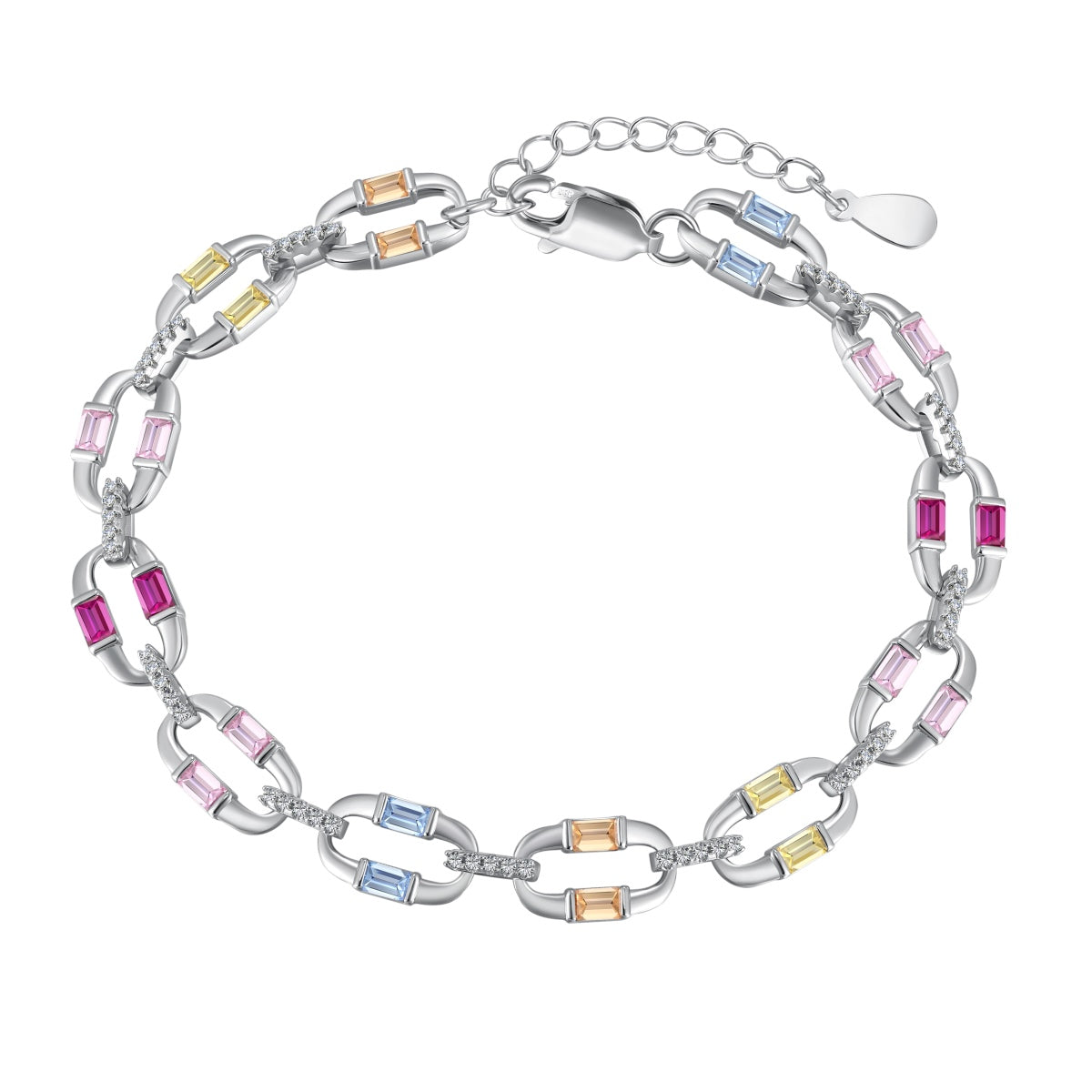 [Regalia jewelry]Dazzling Colorful Daily Bracelet