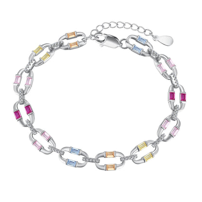 [Regalia jewelry]Dazzling Colorful Daily Bracelet