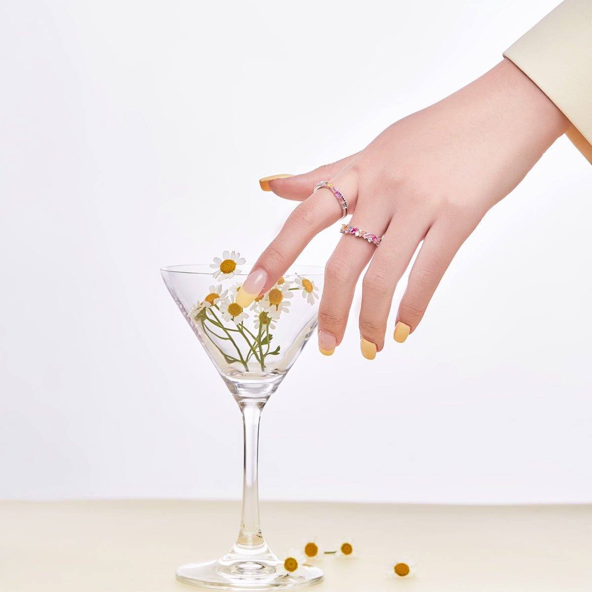 [Regalia jewelry]Dazzling Polychromatic Multi cut Daily Ring