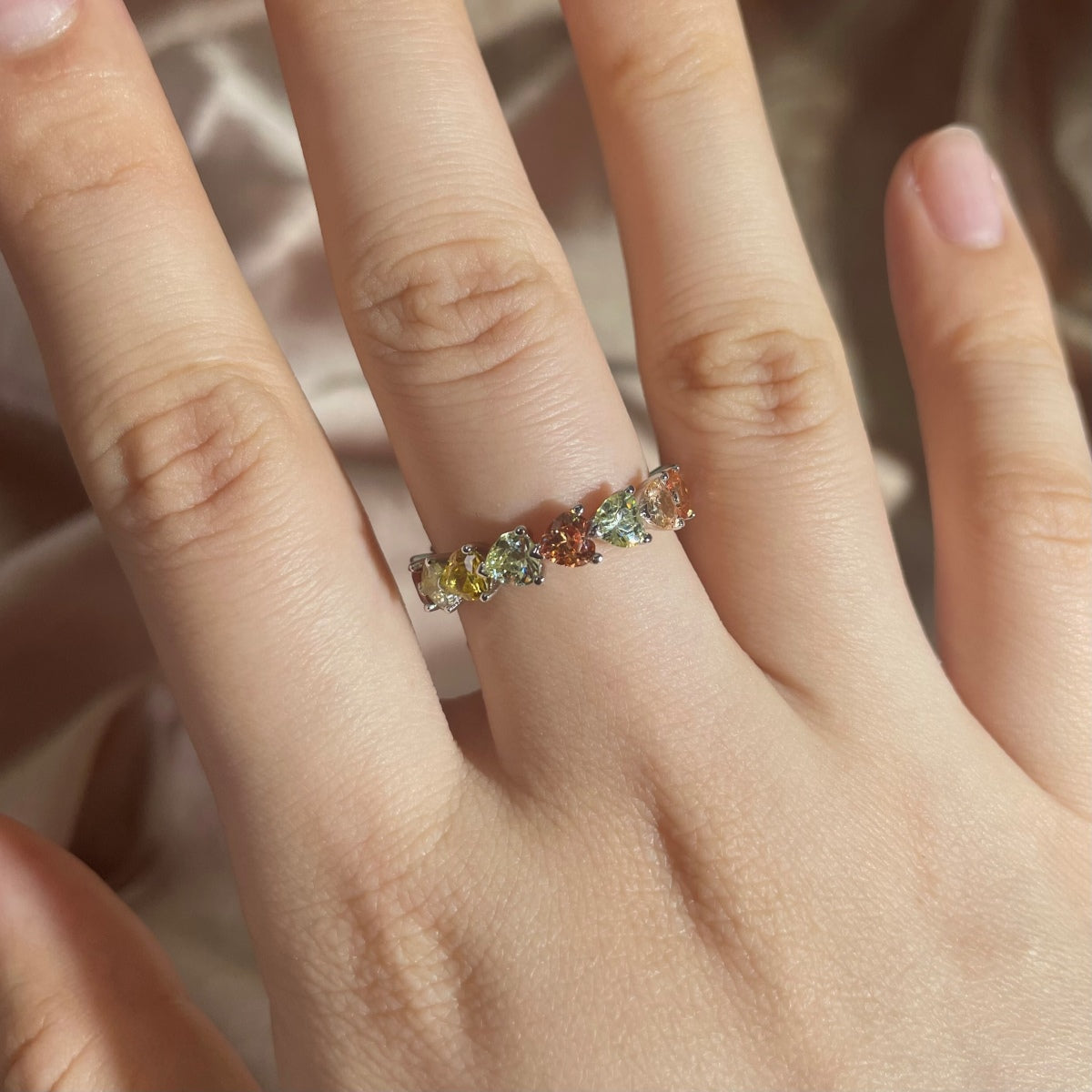 [Regalia jewelry]0.25 Carat Radiant Romance Heart Cut Lover Ring