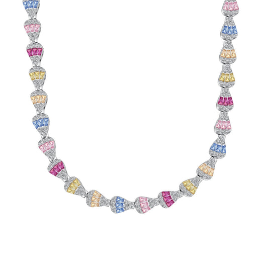 [Regalia jewelry]Radiant Colorful Rainbow Necklace