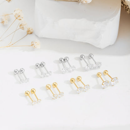 [Regalia jewelry]Unique U-Shaped Ear Bone Earrings
