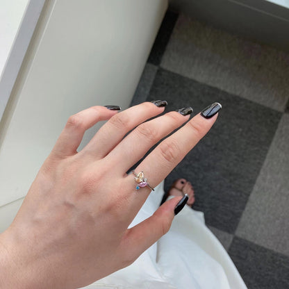 [Regalia jewelry]Radiant Colorful Multi Cut Daily Ring
