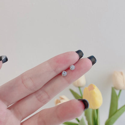 [Regalia jewelry]Sparkling Colorful Round Shape Earrings