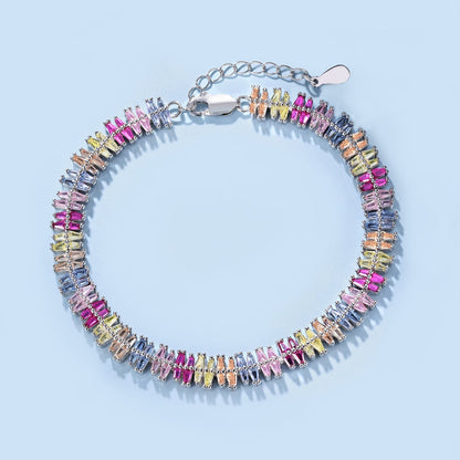 [Regalia jewelry]Sparkling Exquisite Multi Cut Party Bracelet
