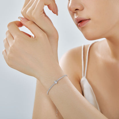 [Regalia jewelry]0.75 Carat Exquisite Oval Cut Daily Bracelet