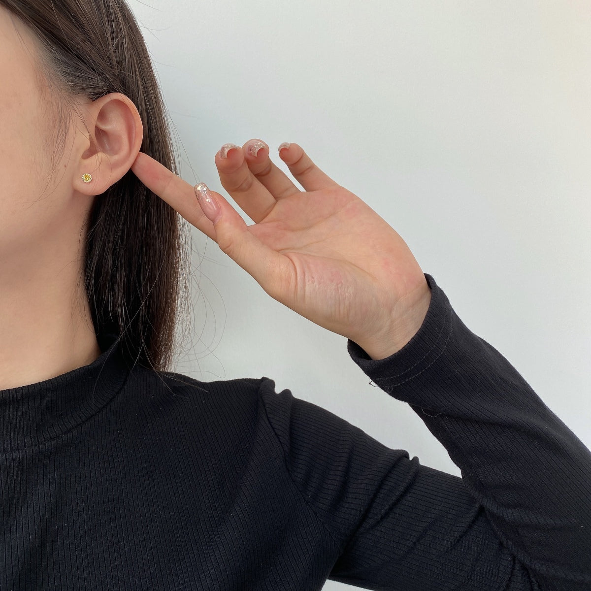 [Regalia jewelry]Sparkling Colorful Round Shape Earrings