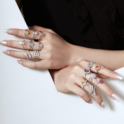 [Regalia jewelry]Unique Vivid Snake Shape Daily Ring