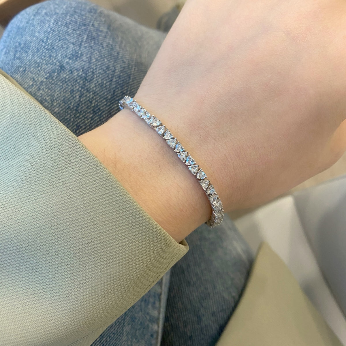 [Regalia jewelry]Dazzling Romantic Heart Shape Lover Bracelet