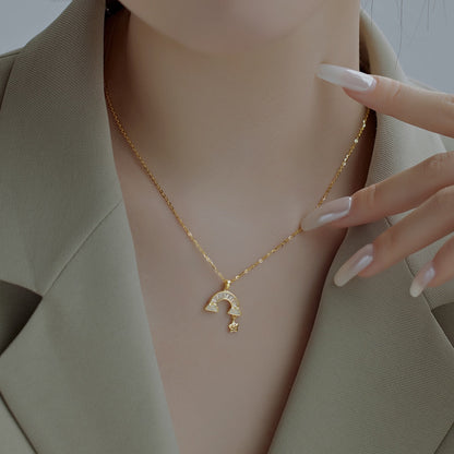 [Regalia jewelry]Unique Rainbow Star Necklace