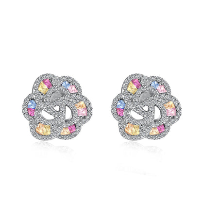 [Regalia jewelry]Exquisite Flower Shape Daily Earrings