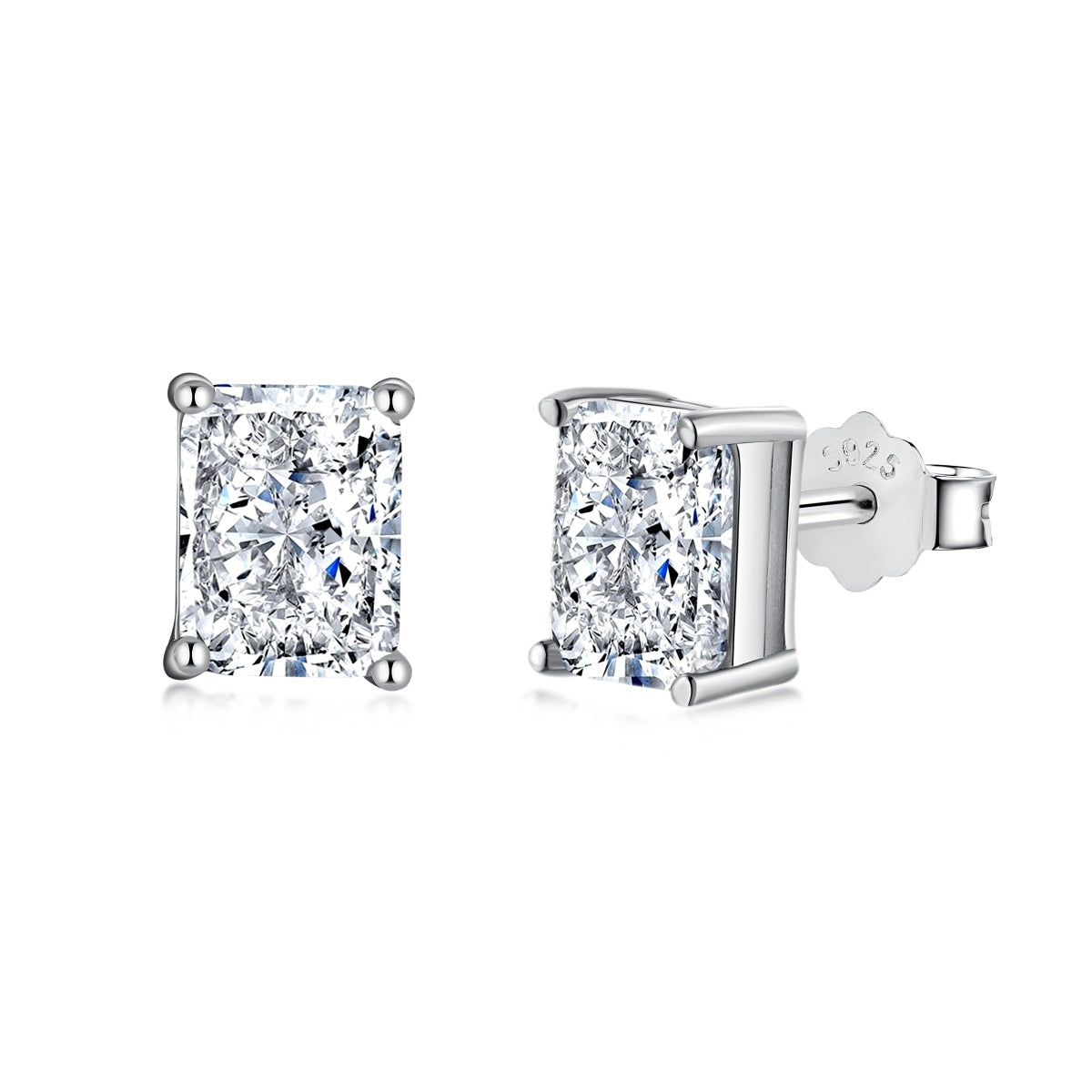 [Regalia jewelry]Radiant Luxurious Princess Cut Daily Earrings