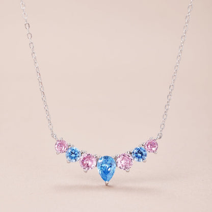 [Regalia jewelry]Dainty Colorful Heart Necklace