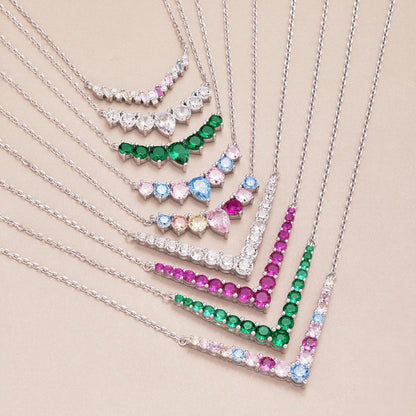 [Regalia jewelry]Dazzling Rainbow Necklace