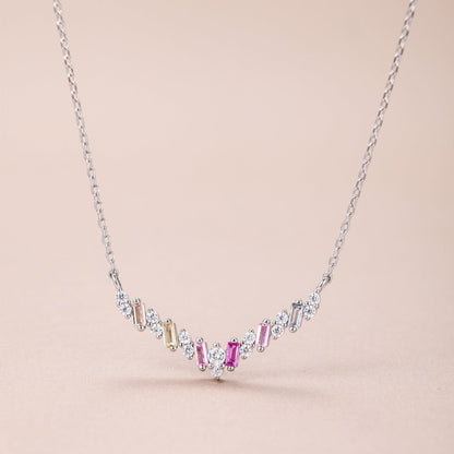[Regalia jewelry]Dazzling Rainbow Necklace