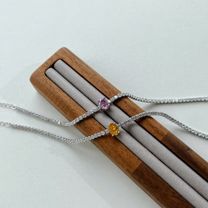 [Regalia jewelry]0.75 Carat Exquisite Oval Cut Daily Bracelet