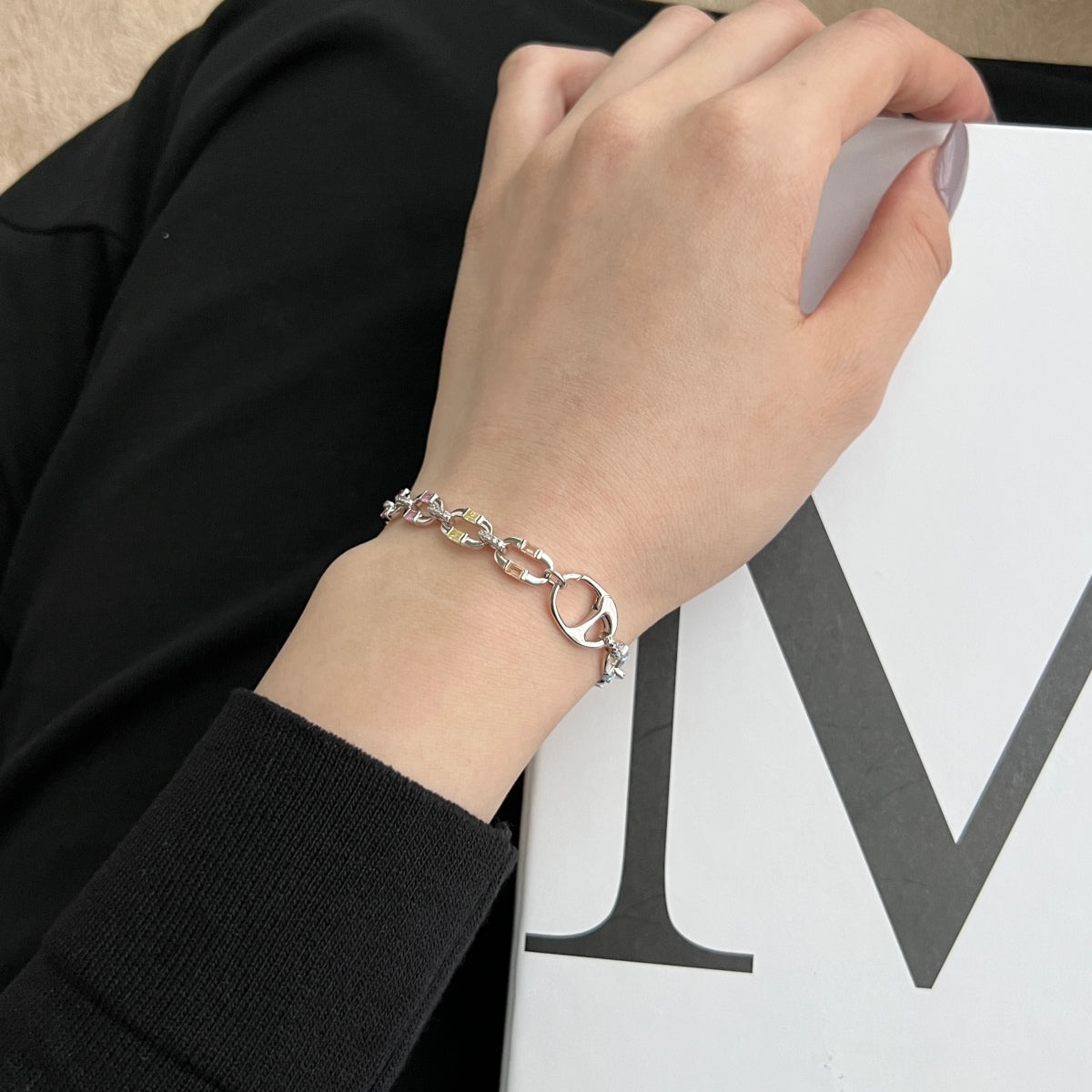 [Regalia jewelry]Dazzling Colorful Daily Bracelet